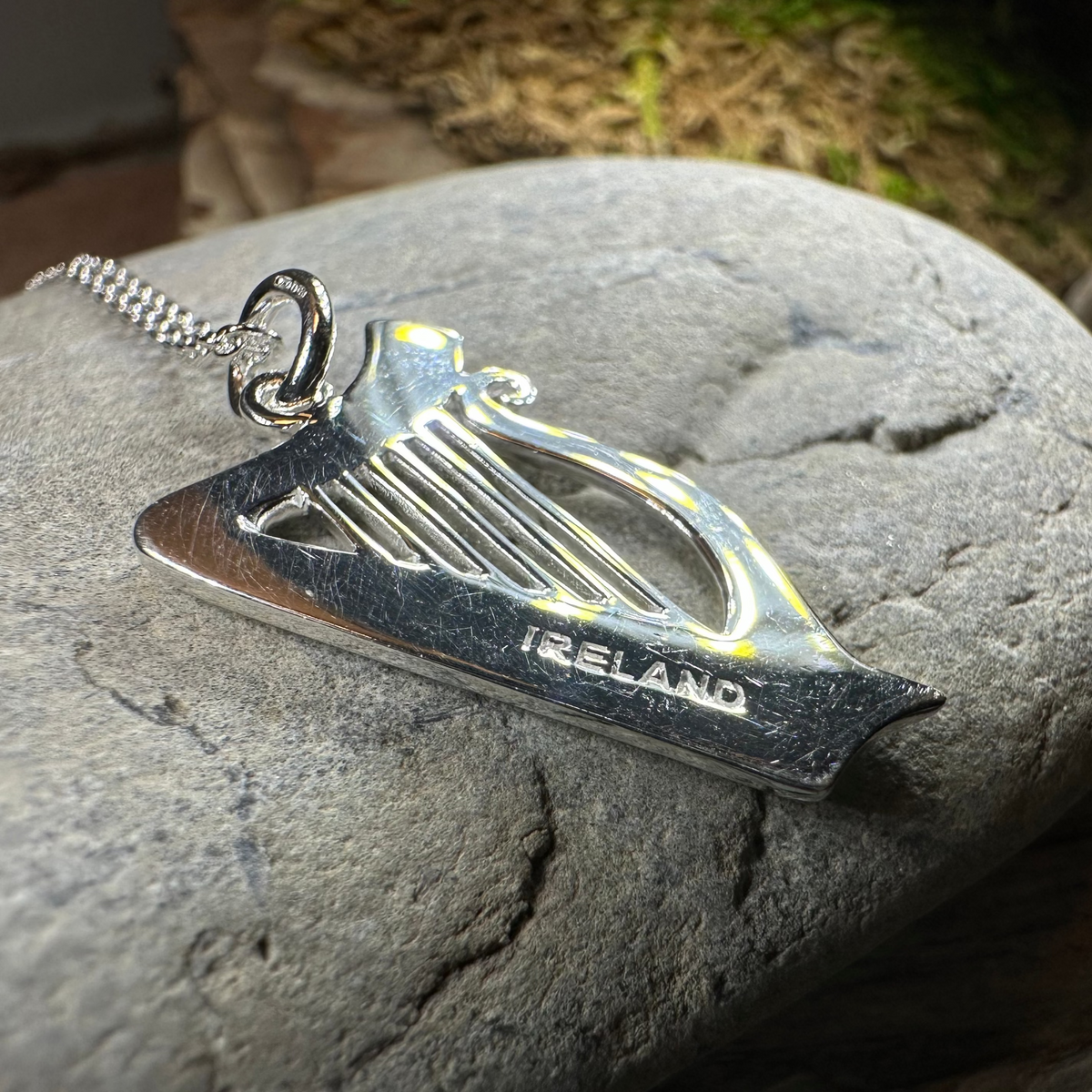 Alianna Irish Harp Necklace | Pendant | Wiccan Center