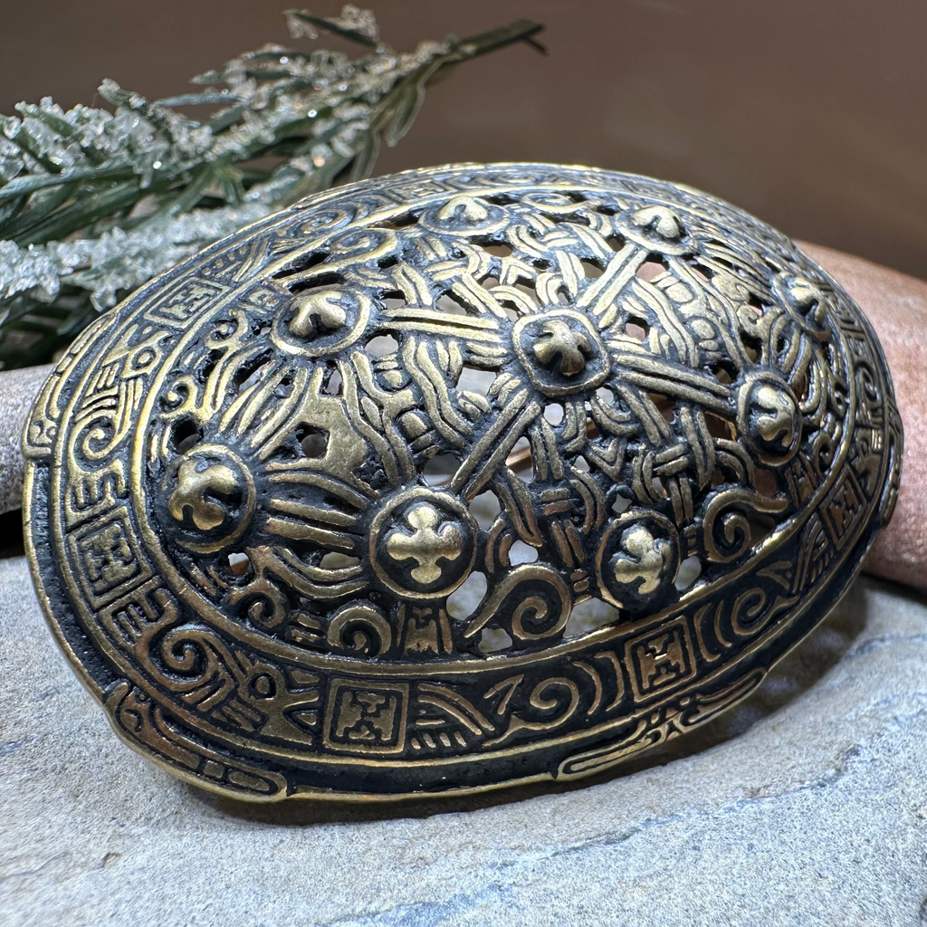 Klein Viking Celtic Brooch - Bronze Historical Reproduction Pin | Brooch | Wiccan Center