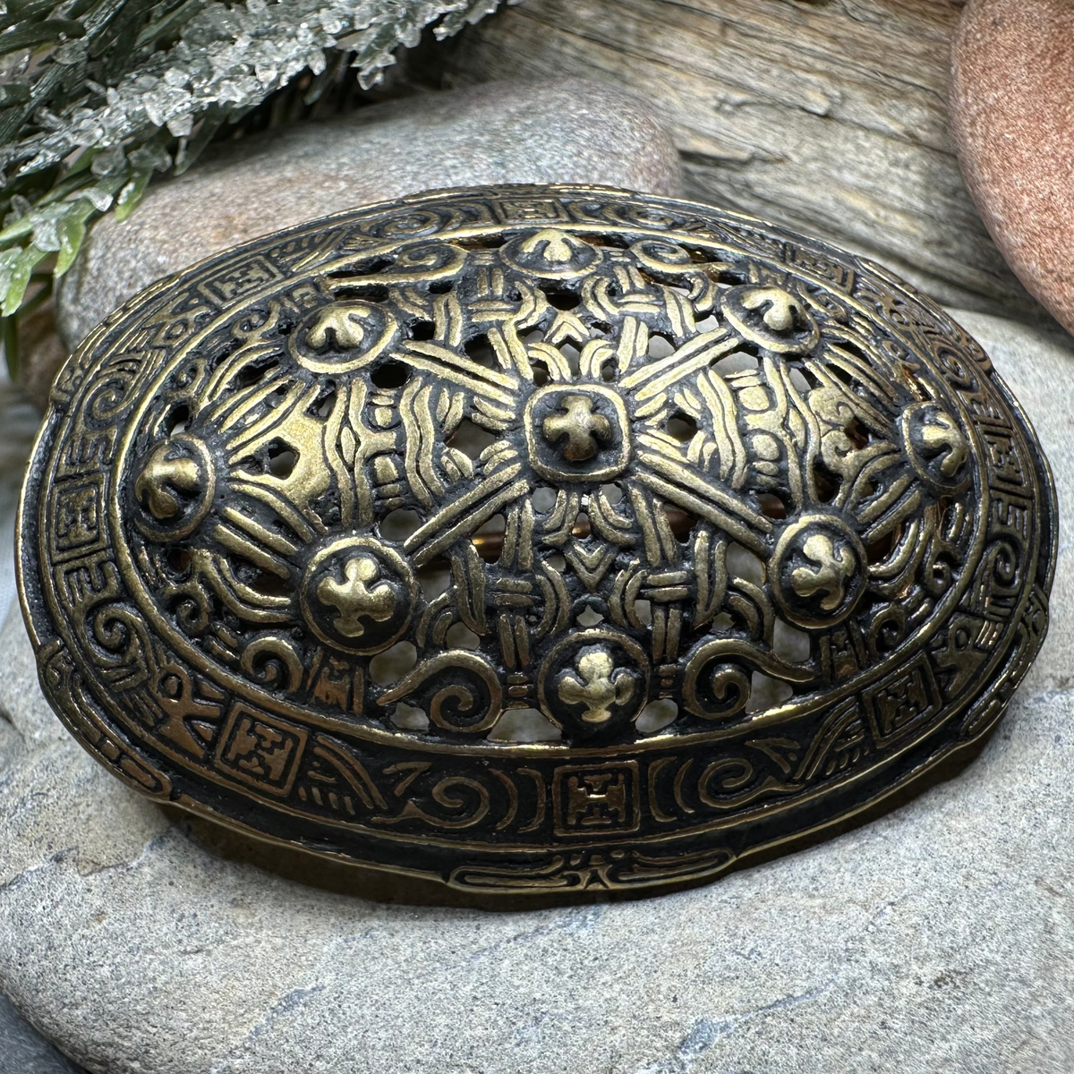 Klein Viking Celtic Brooch - Bronze Historical Reproduction Pin | Brooch | Wiccan Center