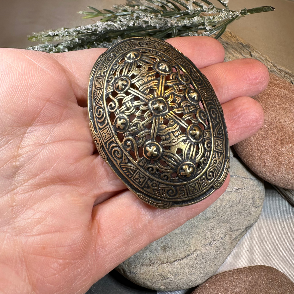Klein Viking Celtic Brooch - Bronze Historical Reproduction Pin | Brooch | Wiccan Center