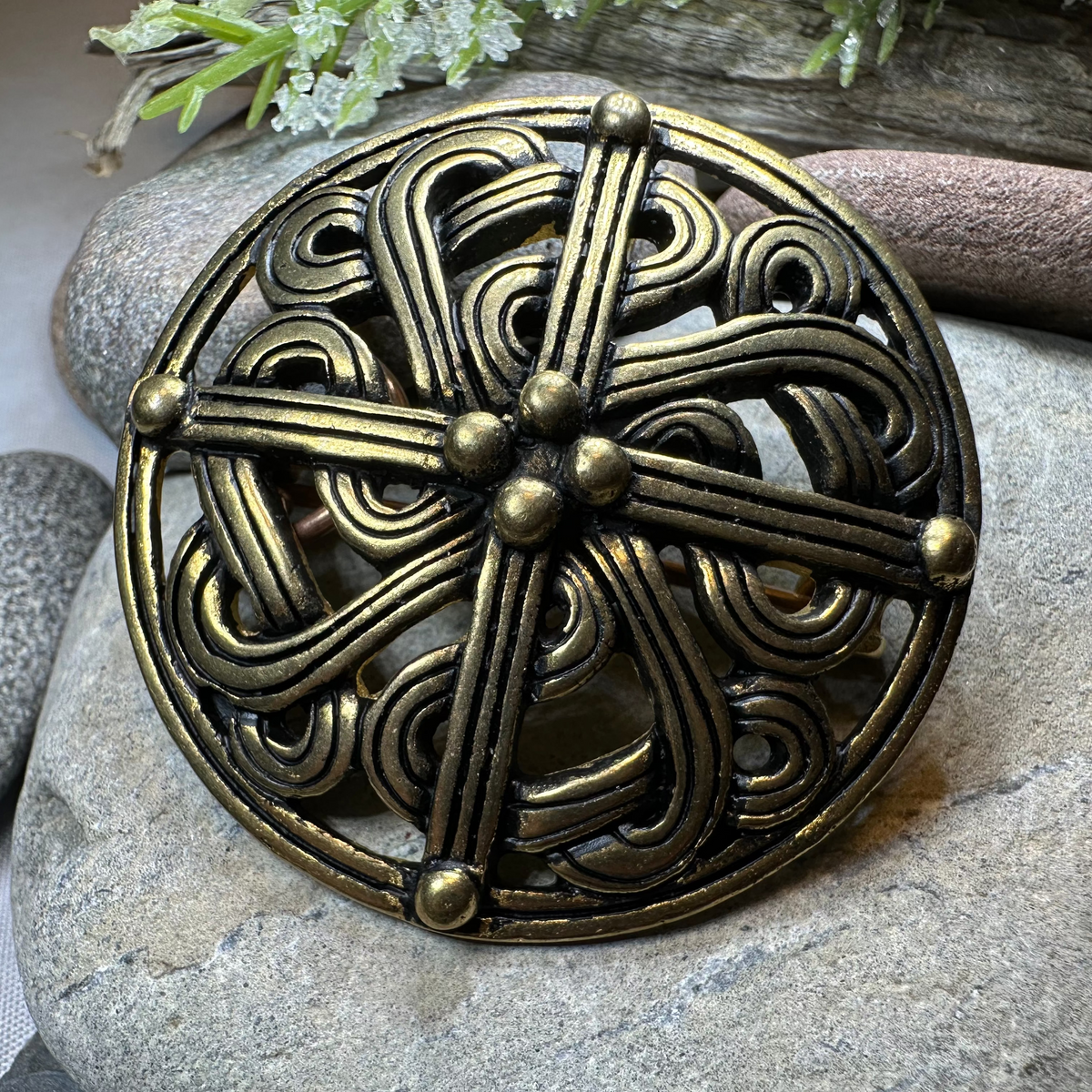 Borre Viking Brooch - Bronze Historical Reproduction Pin | Brooch | Wiccan Center
