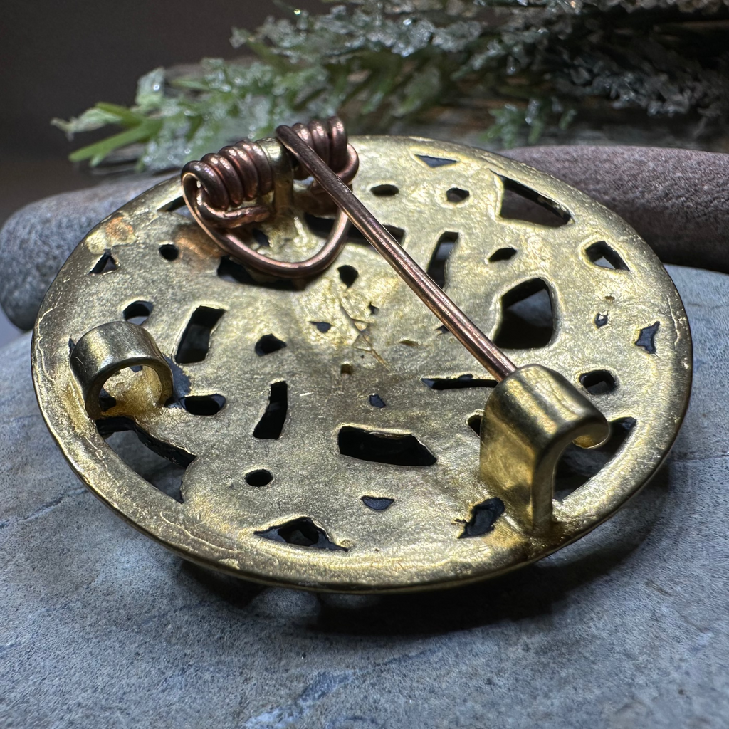 Borre Viking Brooch - Bronze Historical Reproduction Pin | Brooch | Wiccan Center