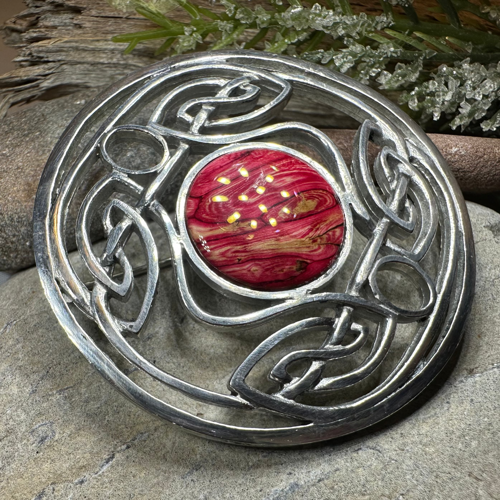 Heathergems Celtic Knot Brooch - Classic Scottish Jewelry | Brooch | Wiccan Center