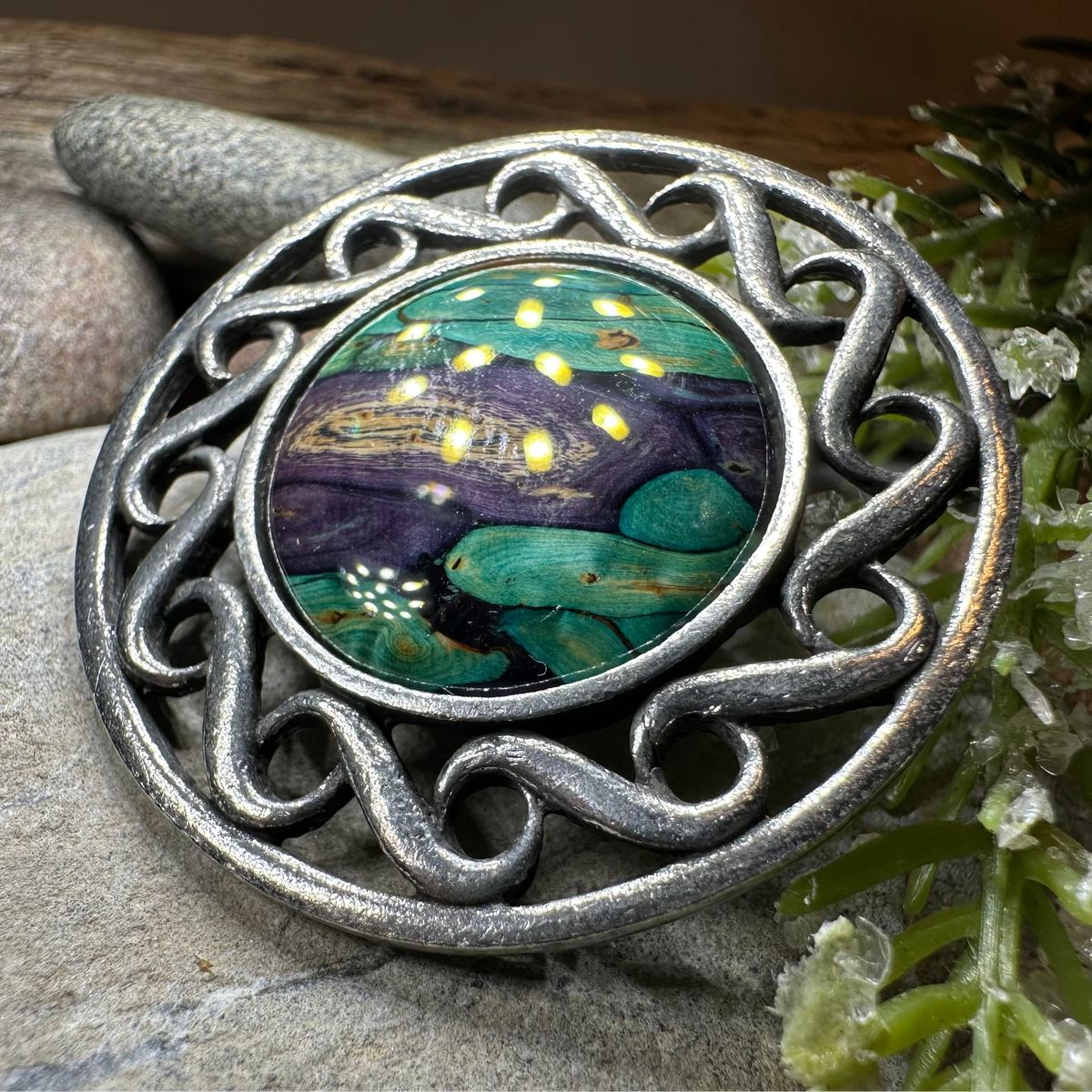 Heathergems Scottish Celtic Brooch - Handmade in Scotland | Brooch | Wiccan Center