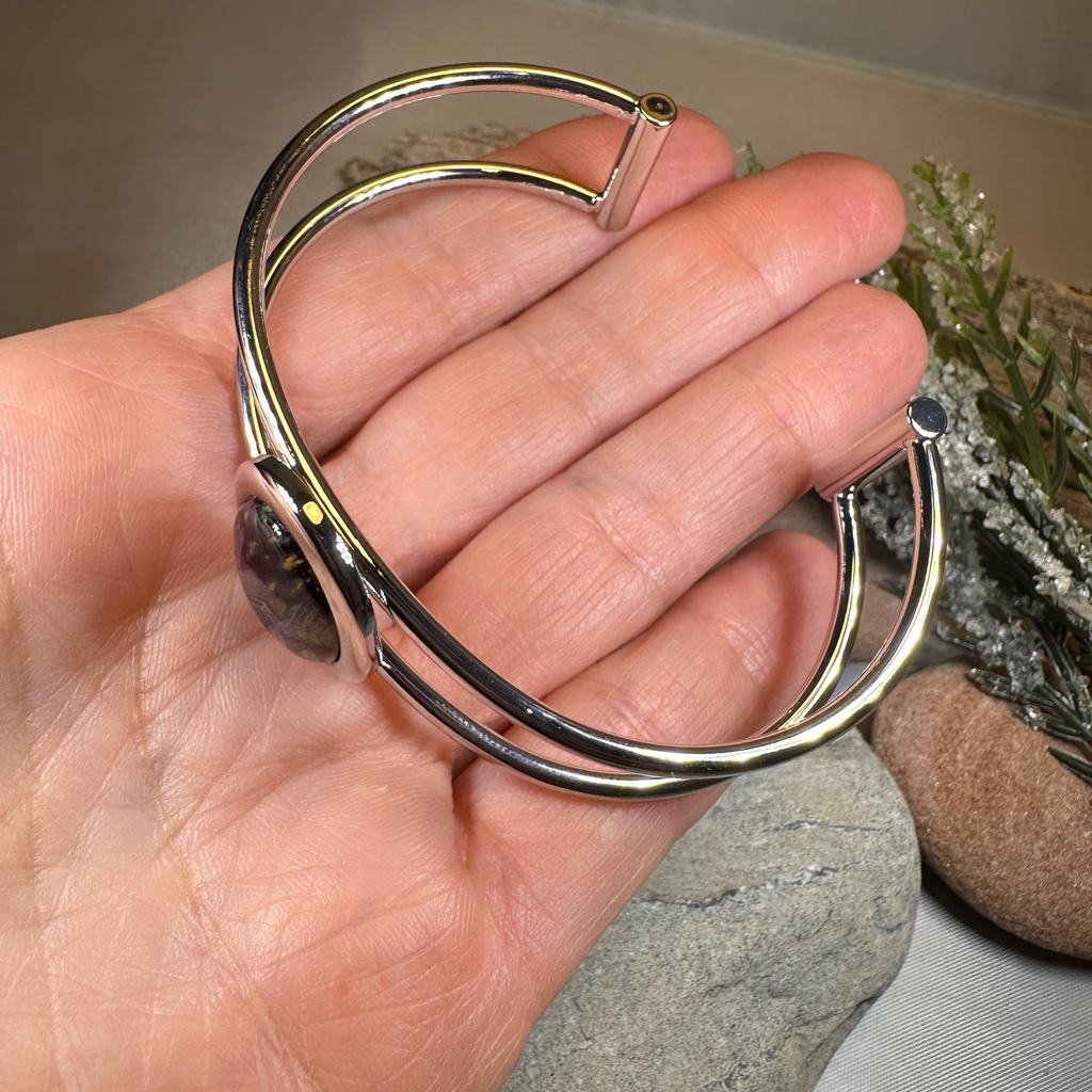 Heathergems Scottish Bracelet - Handmade in Scotland | Cuff Bracelet | Wiccan Center