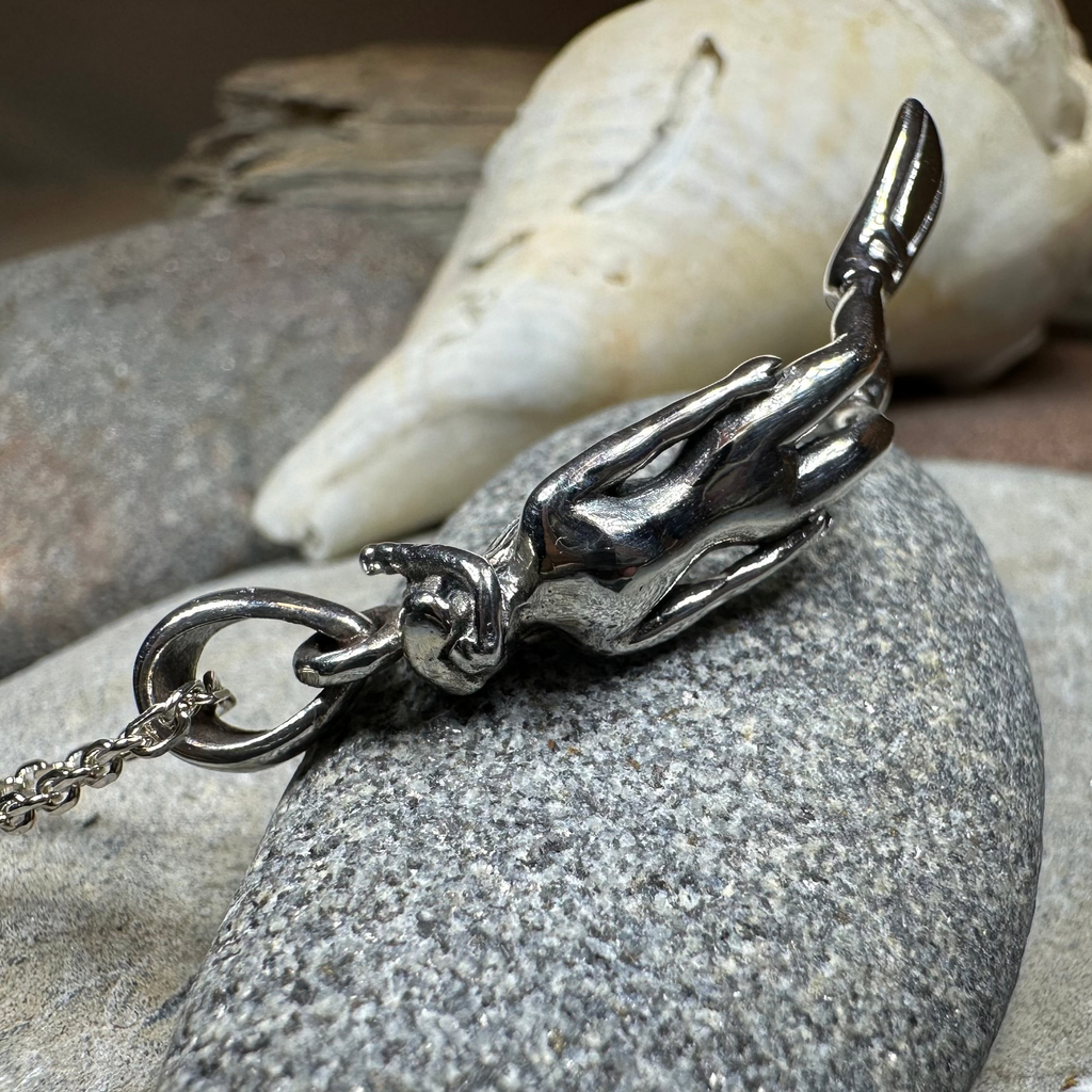 Lady Diver Necklace in Sterling Silver | Pendant | Wiccan Center