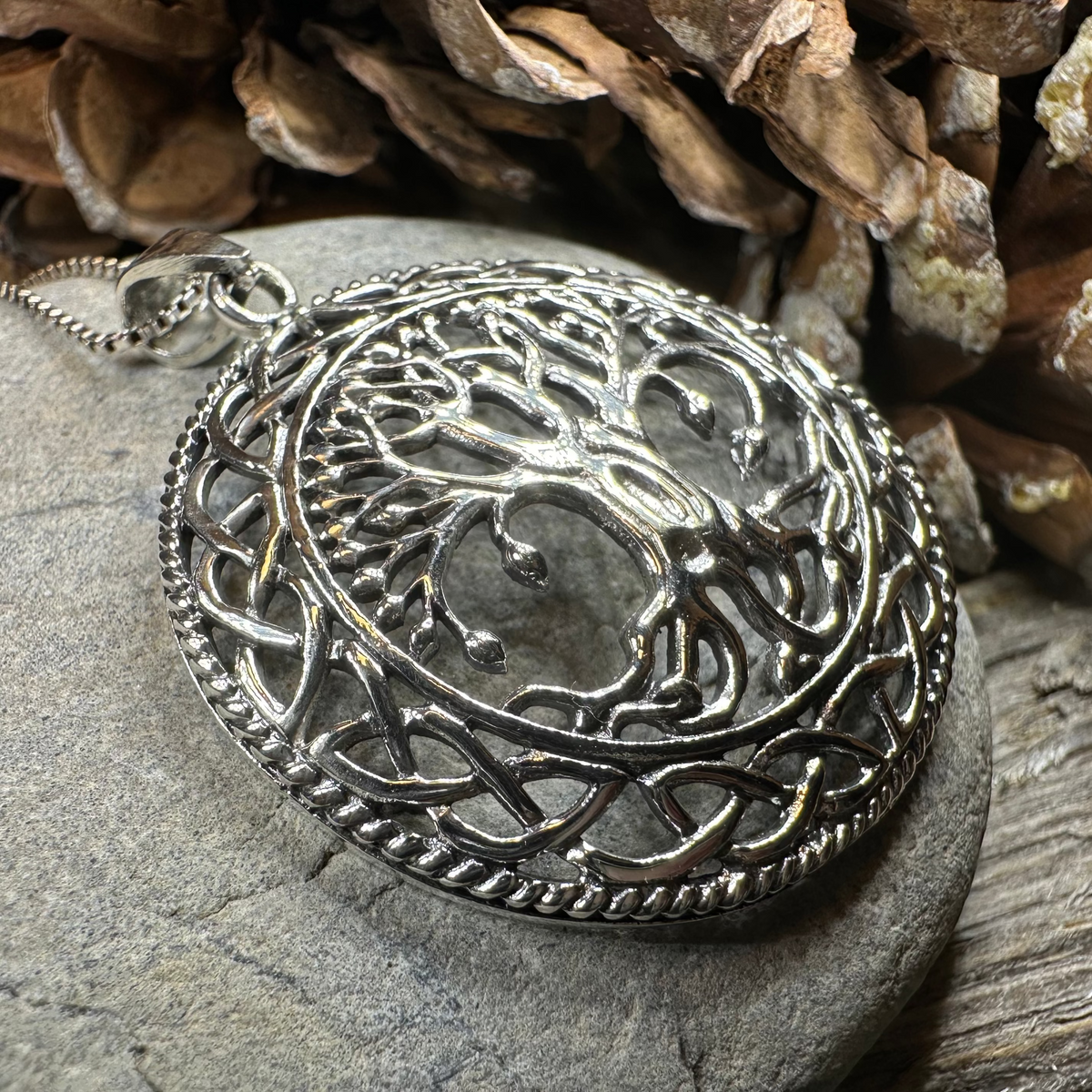 Jura Tree of Life Necklace in Sterling Silver | Pendant | Wiccan Center