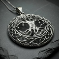 Jura Tree of Life Necklace in Sterling Silver | Pendant | Wiccan Center