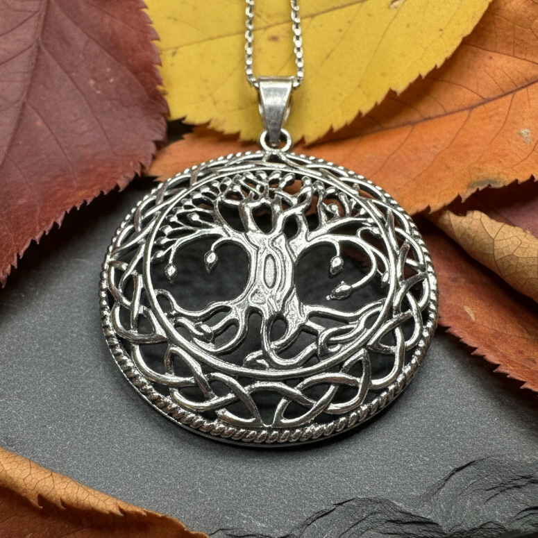 Jura Tree of Life Necklace in Sterling Silver | Pendant | Wiccan Center