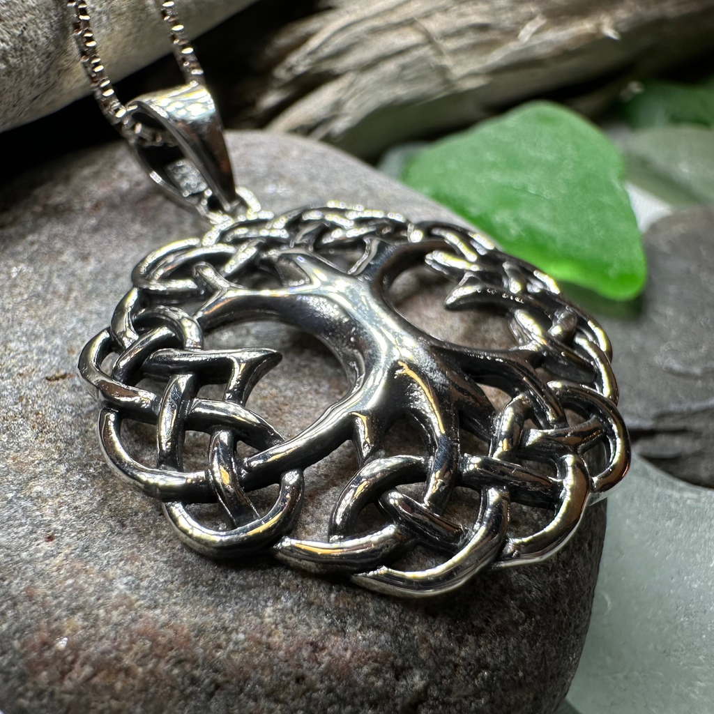 Cynthia Celtic Tree of Life Necklace in Sterling Silver | Pendant | Wiccan Center