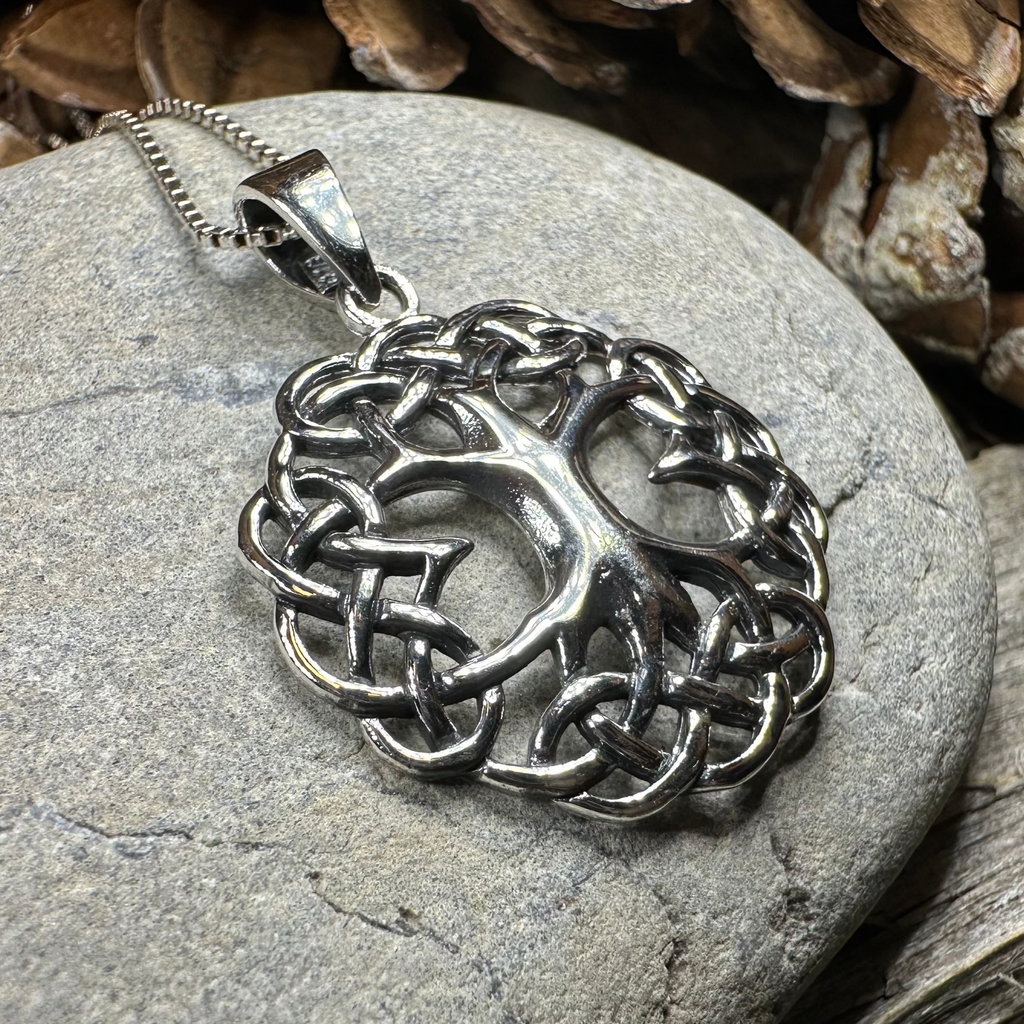 Cynthia Celtic Tree of Life Necklace in Sterling Silver | Pendant | Wiccan Center