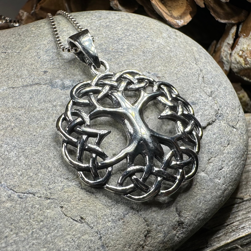 Cynthia Celtic Tree of Life Necklace in Sterling Silver | Pendant | Wiccan Center