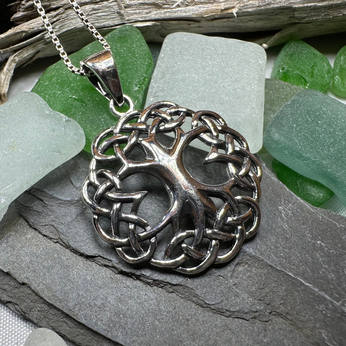 Cynthia Celtic Tree of Life Necklace in Sterling Silver | Pendant | Wiccan Center