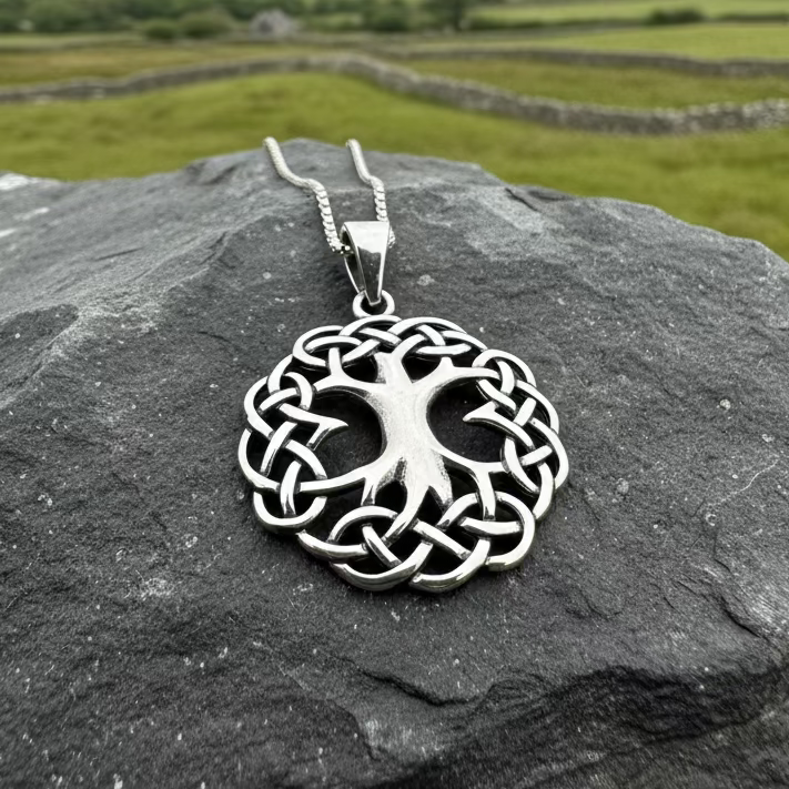Cynthia Celtic Tree of Life Necklace in Sterling Silver | Pendant | Wiccan Center