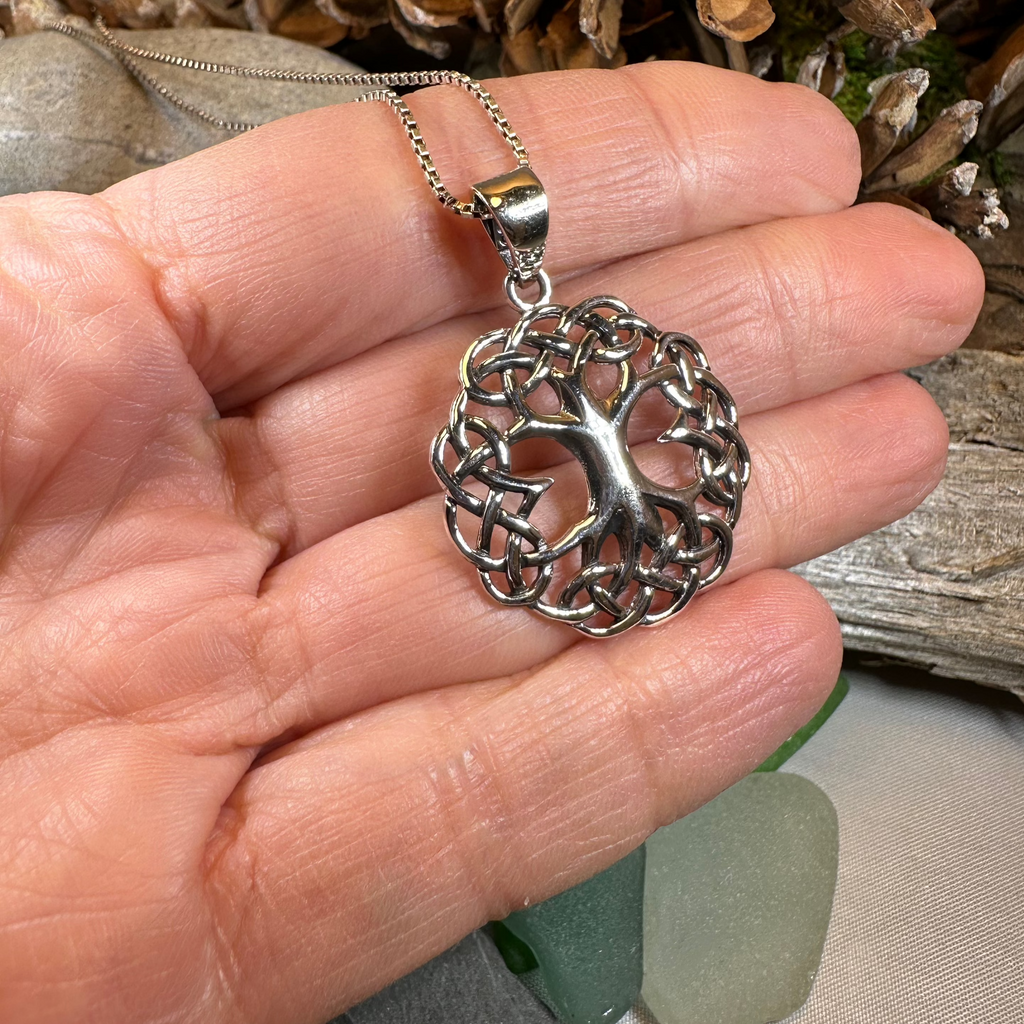Cynthia Celtic Tree of Life Necklace in Sterling Silver | Pendant | Wiccan Center
