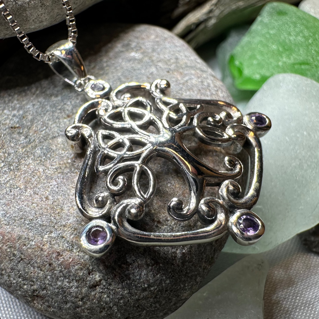 Amethyst Tree of Life Necklace | Pendant | Wiccan Center