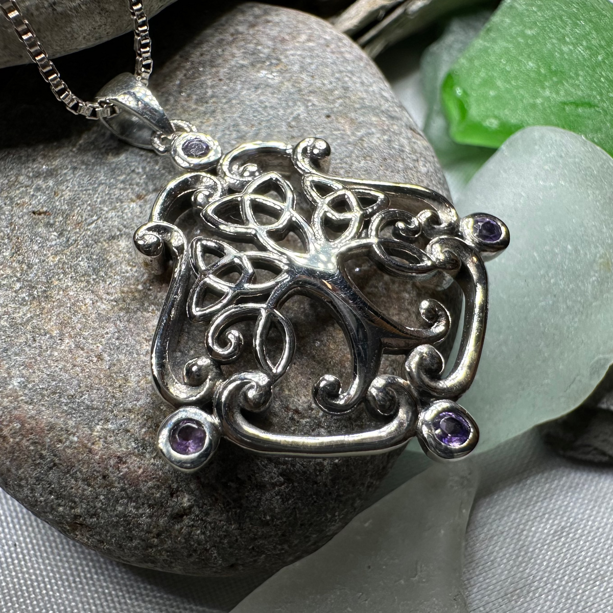 Amethyst Tree of Life Necklace | Pendant | Wiccan Center