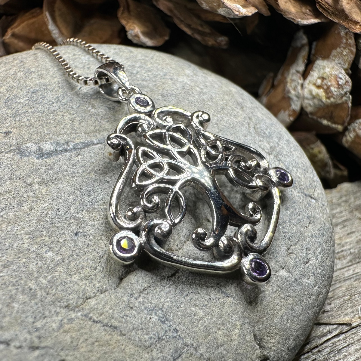 Amethyst Tree of Life Necklace | Pendant | Wiccan Center