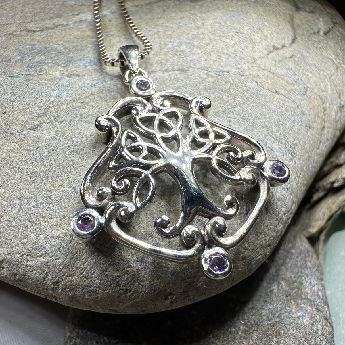 Amethyst Tree of Life Necklace | Pendant | Wiccan Center