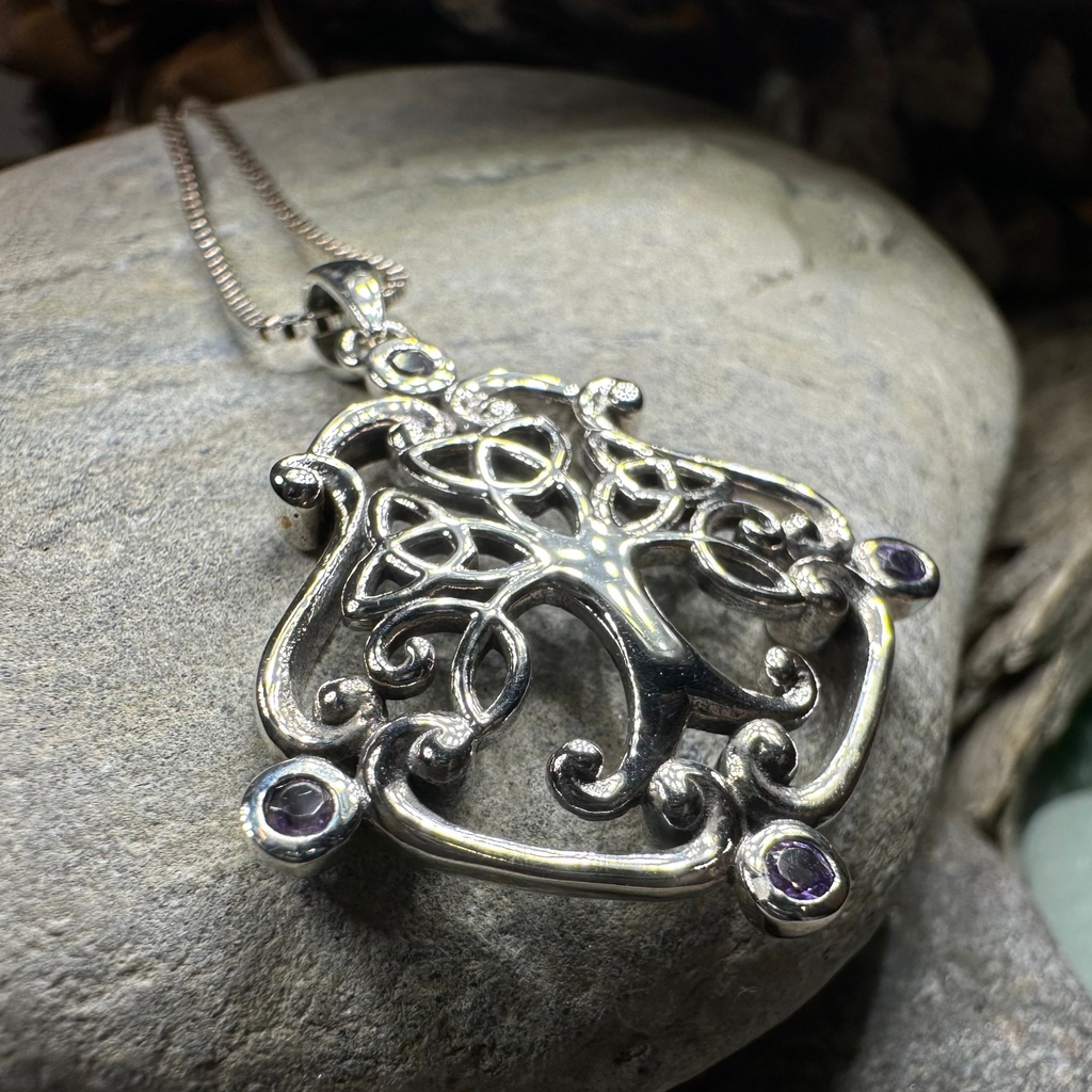 Amethyst Tree of Life Necklace | Pendant | Wiccan Center