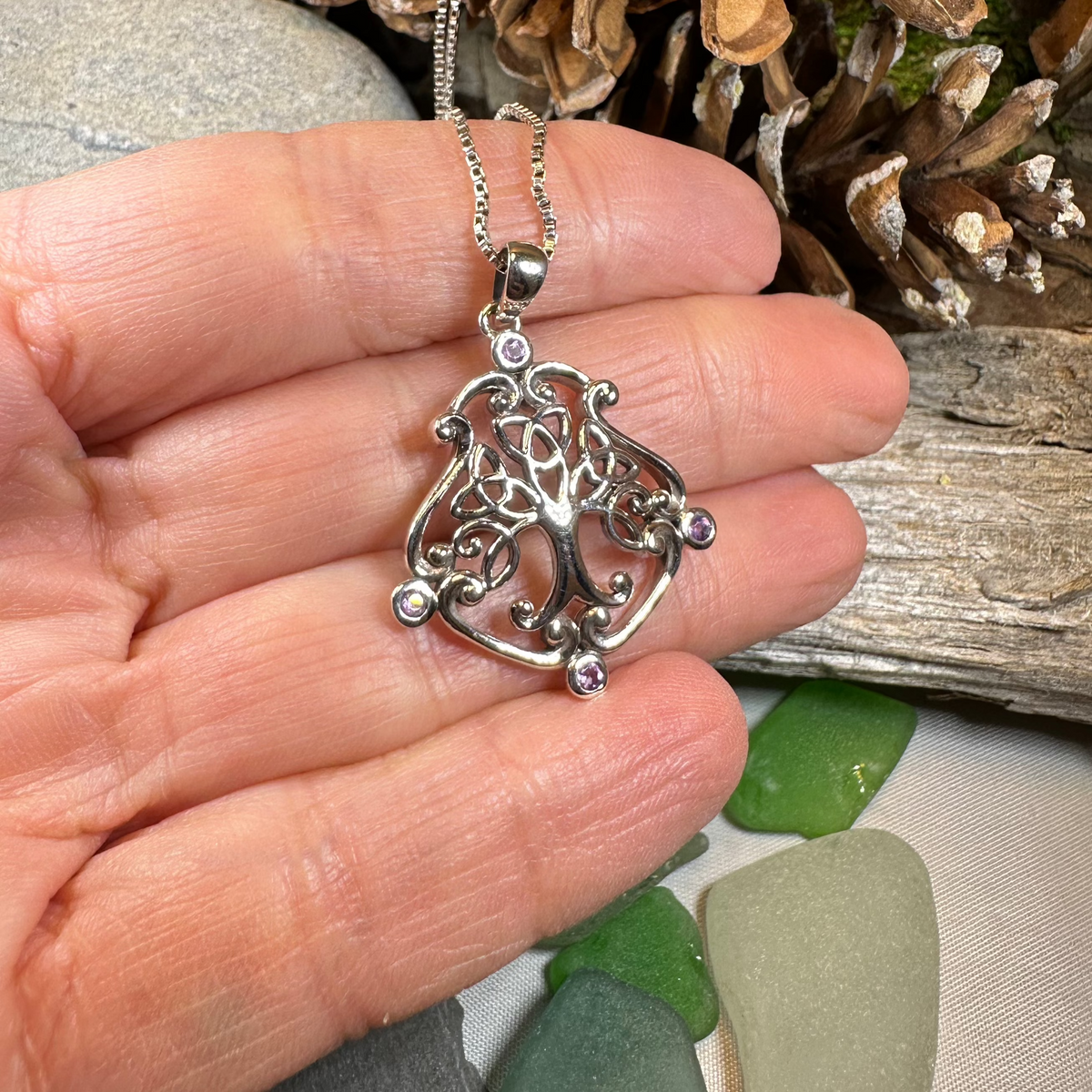 Amethyst Tree of Life Necklace | Pendant | Wiccan Center