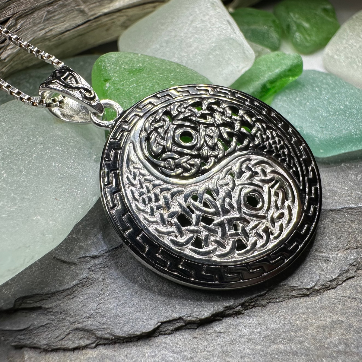 Celtic Yin Yang Necklace | Pendant | Wiccan Center