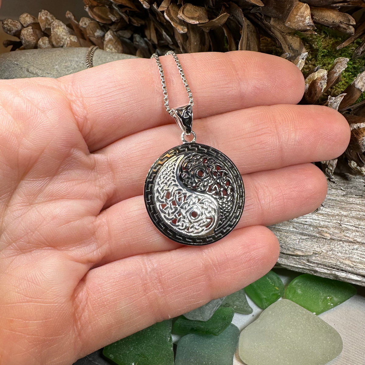 Celtic Yin Yang Necklace | Pendant | Wiccan Center