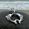 Celtic Dolphin Love Necklace in Sterling Silver | Pendant | Wiccan Center