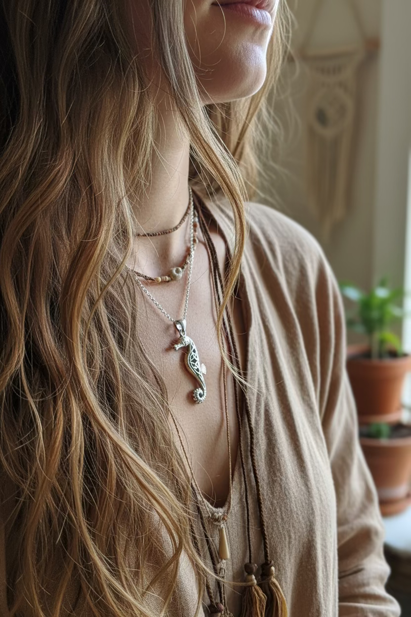 Serendipity Celtic Seahorse Necklace in Sterling Silver | Pendant | Wiccan Center