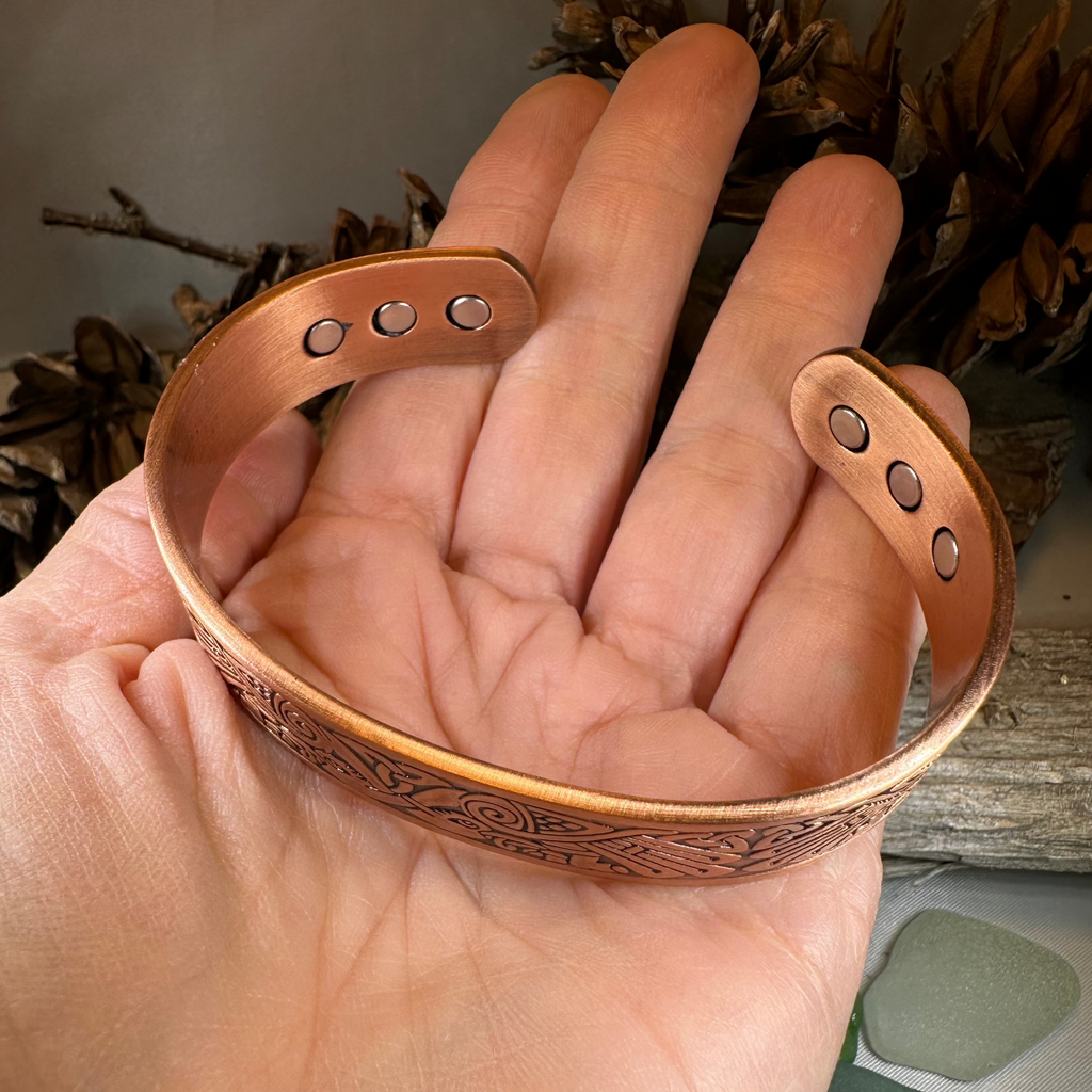 Celtic Birds Copper Cuff Bracelet | Bracelet | Wiccan Center