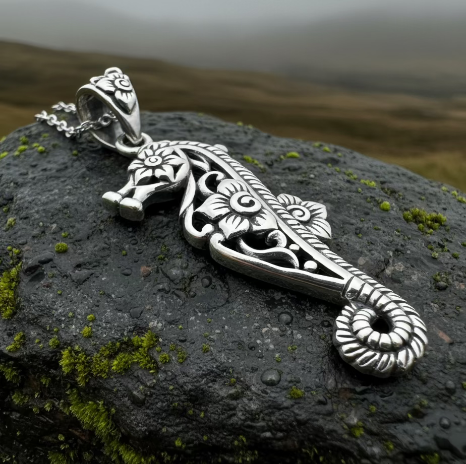 Blooming Seahorse Necklace | Pendant | Wiccan Center