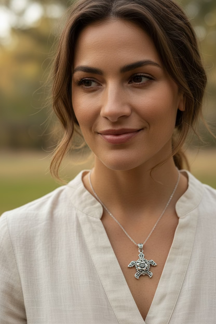 Bohemian Sea Turtle Necklace | Pendant | Wiccan Center