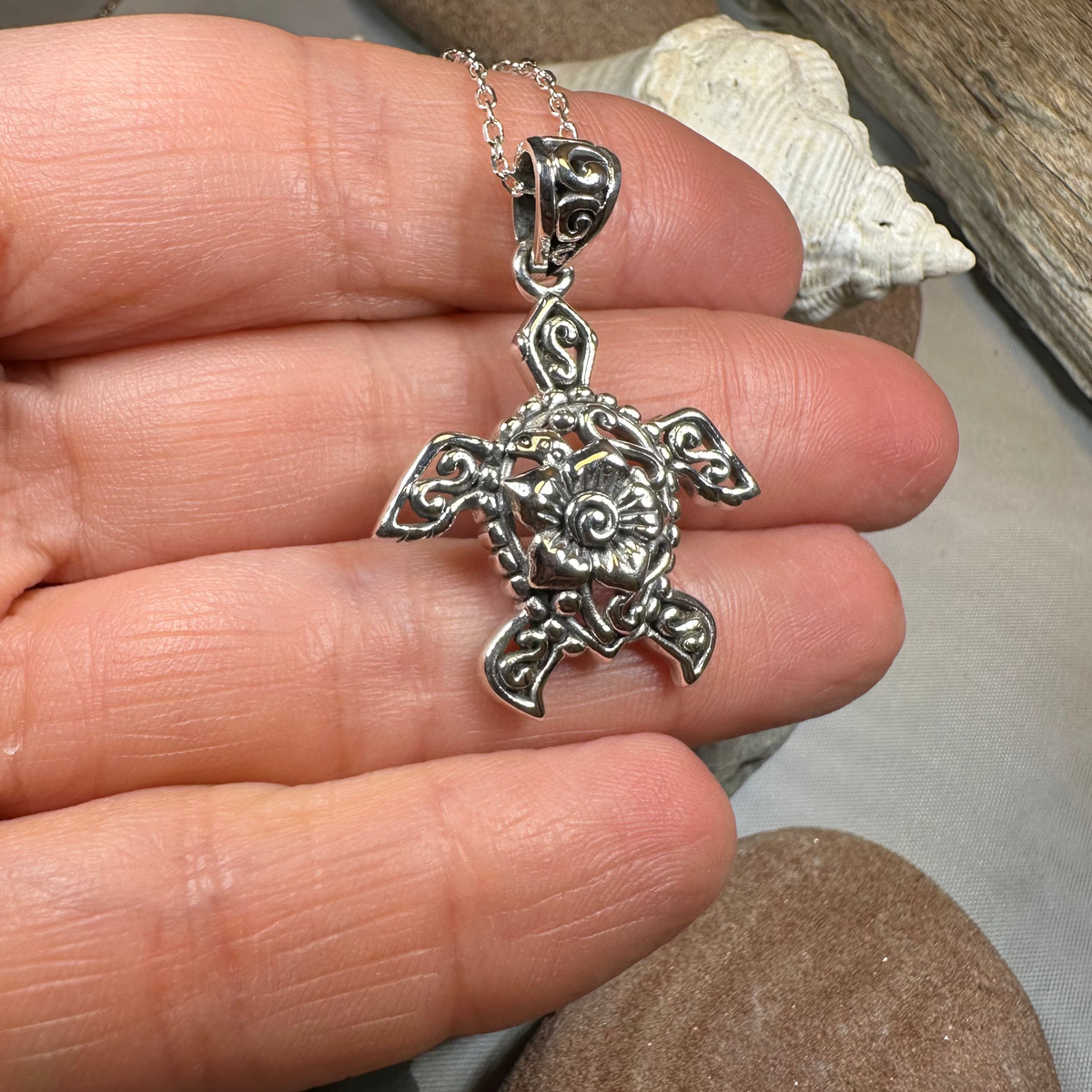 Bohemian Sea Turtle Necklace | Pendant | Wiccan Center