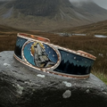 Starry Night Wolf Copper Cuff Bracelet | Bracelet | Wiccan Center