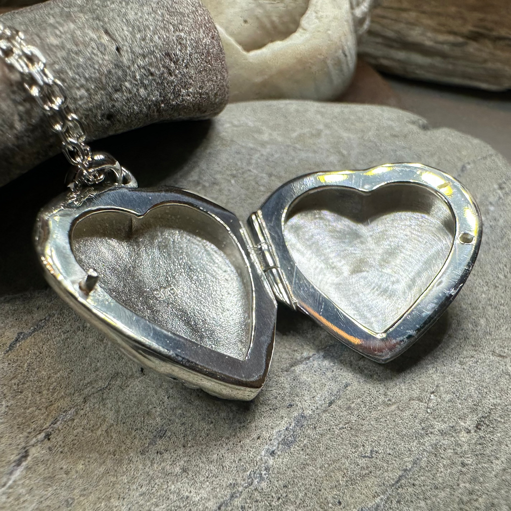 Rose Bouquet Locket Necklace in Sterling Silver | Locket | Wiccan Center