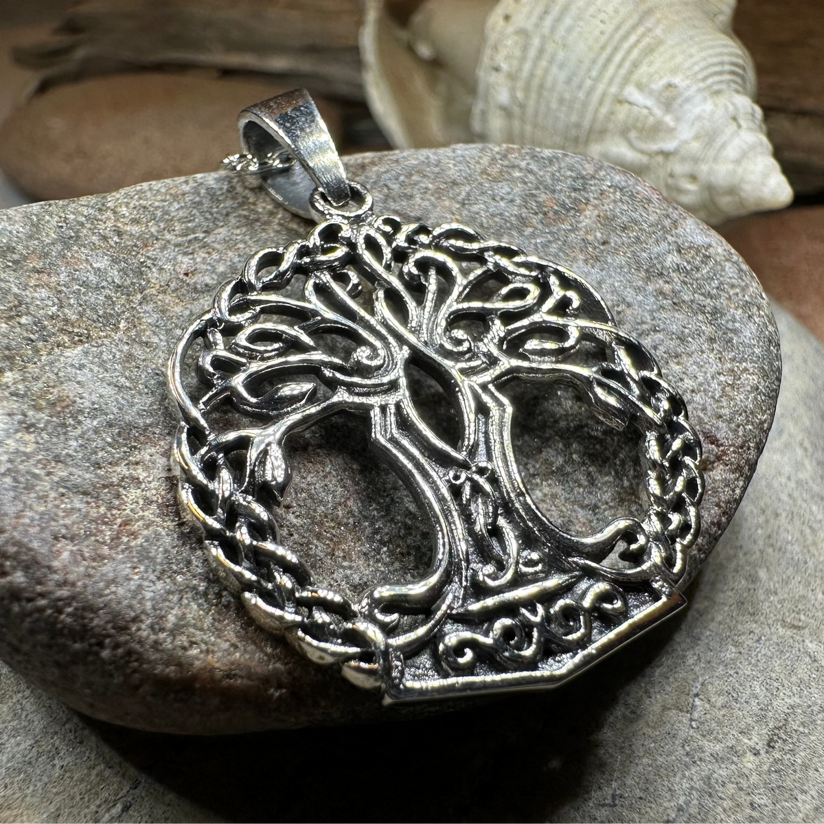 Laramie Tree of Life Necklace in Sterling Silver