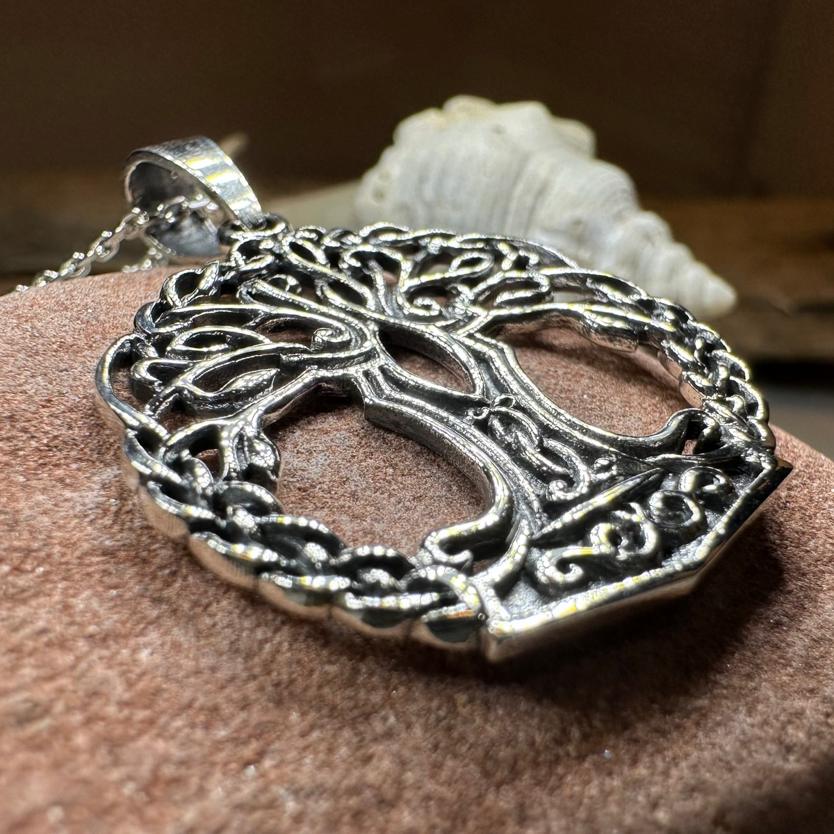Laramie Tree of Life Necklace in Sterling Silver
