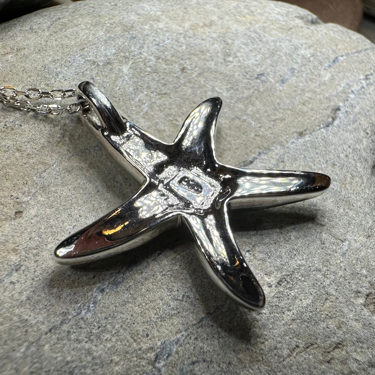 Seastar Starfish Necklace in Sterling Silver