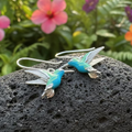 Colibrì Hummingbird Earrings in Sterling Silver | Dangle Earrings | Wiccan Center