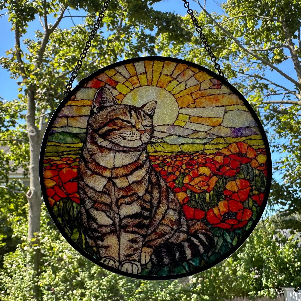 Poppy Cat Suncatcher | Gifts | Wiccan Center