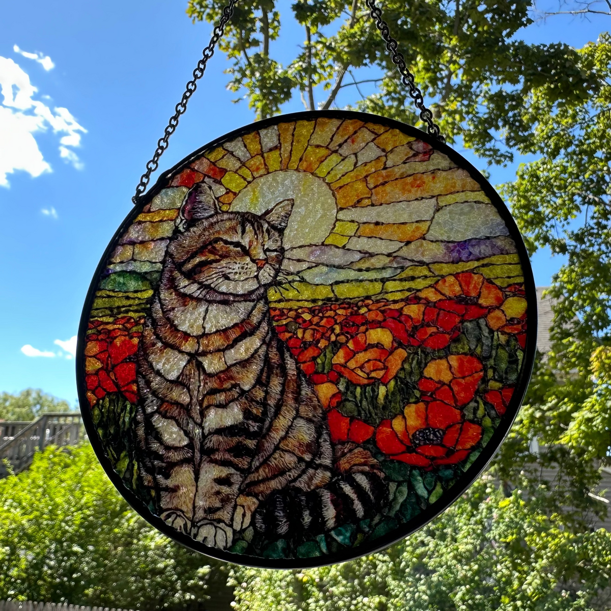 Poppy Cat Suncatcher | Gifts | Wiccan Center