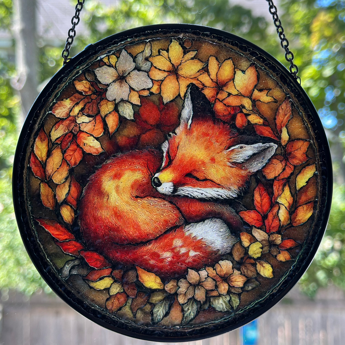 Autumn Fox Suncatcher | Gifts | Wiccan Center