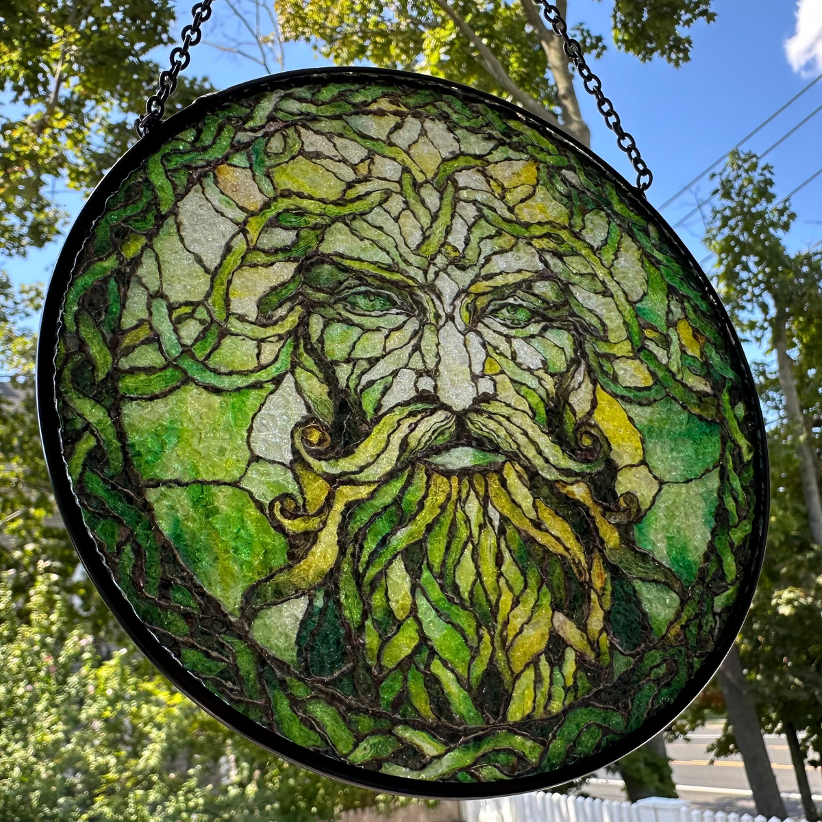 Green Man Suncatcher | Gifts | Wiccan Center