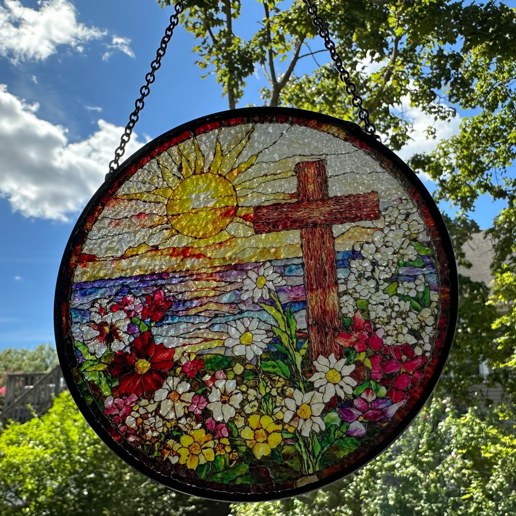 Springtime Cross Suncatcher | Gifts | Wiccan Center