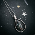 JWST Deep Field Drops in Cosmic Ocean Teardrop Necklace | Necklace | Wiccan Center