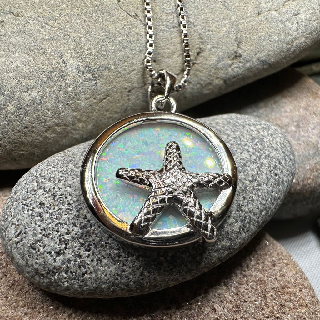 Ariel Starfish Opal Necklace | Pendant | Wiccan Center