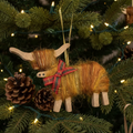 Christmas Highland Cow Ornament - Made in Scotland | Gifts | Wiccan Center