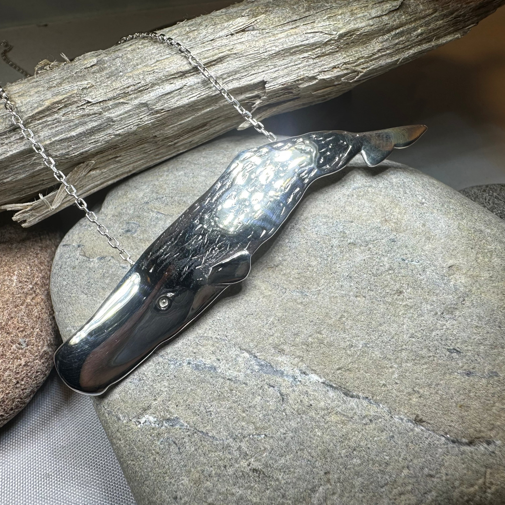 Realistic Sperm Whale Necklace | Pendant | Wiccan Center