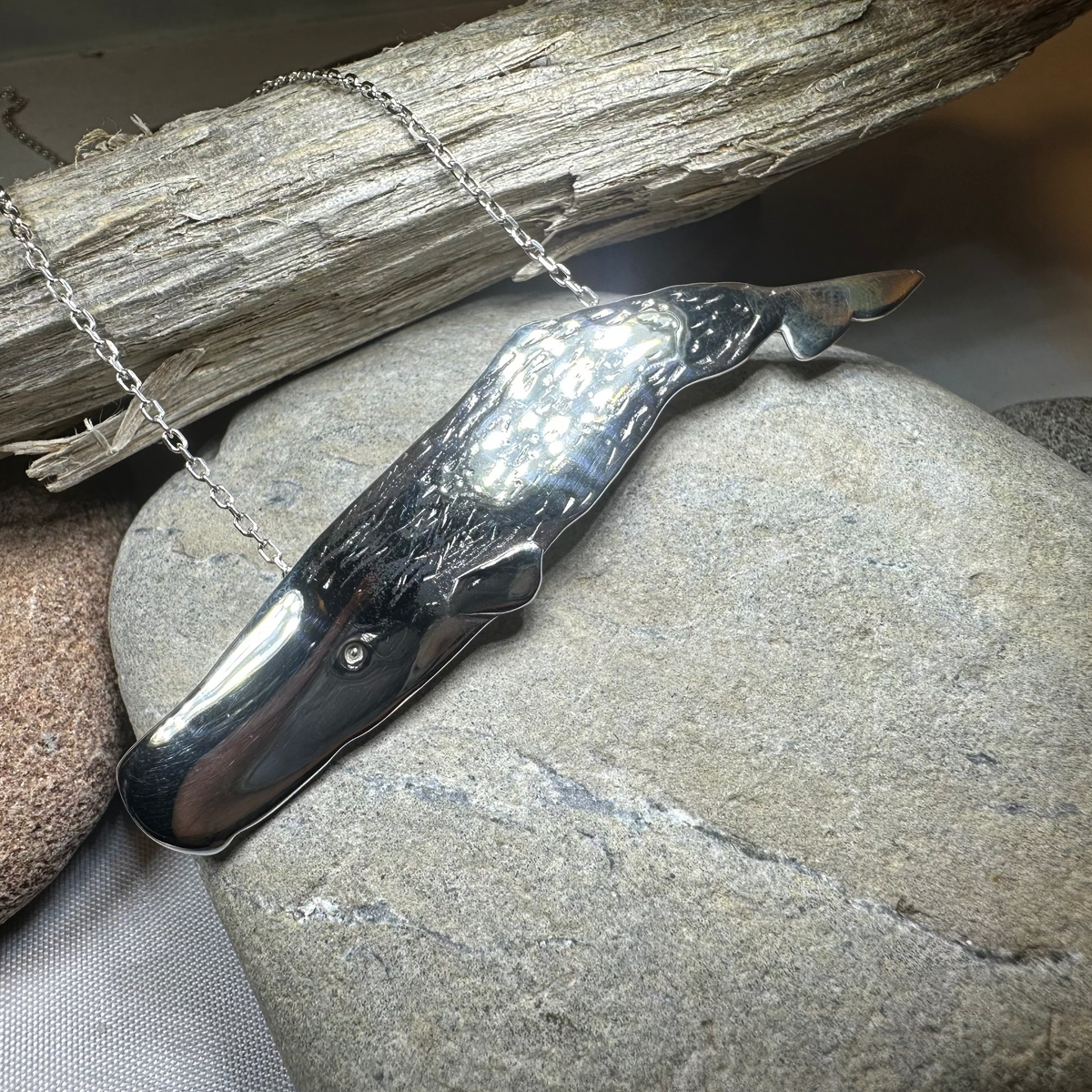 Realistic Sperm Whale Necklace | Pendant | Wiccan Center