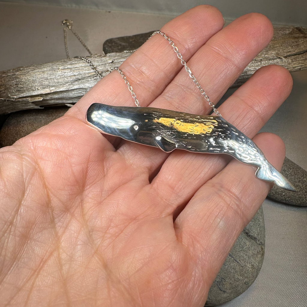 Realistic Sperm Whale Necklace | Pendant | Wiccan Center